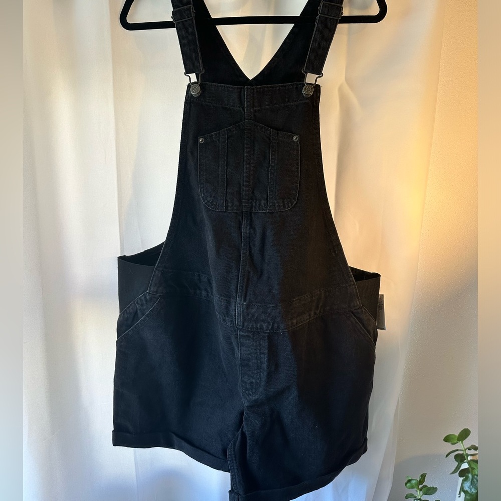 Old Navy Women's Black Denim Overalls